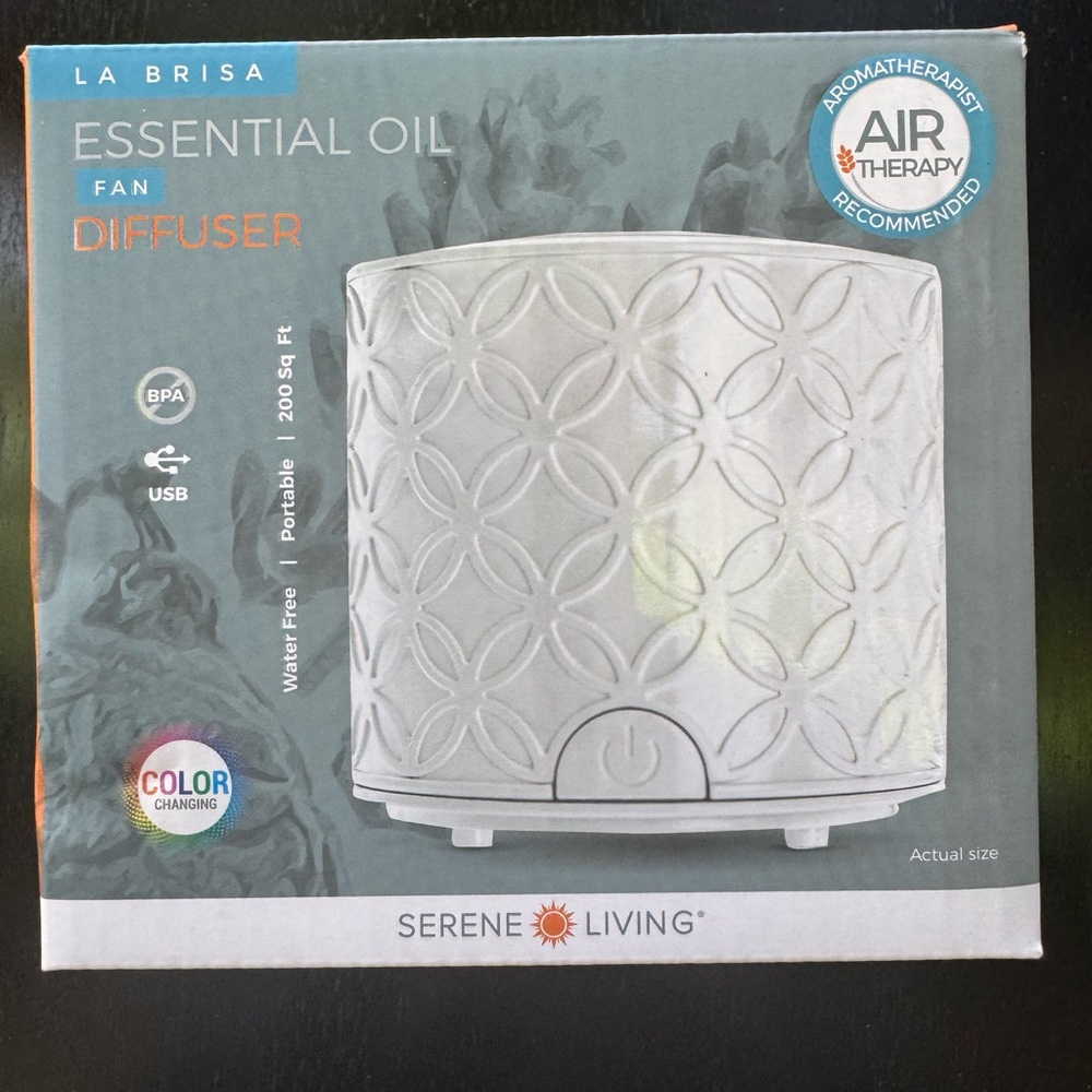 Serene Living Essential Oil Fan Diffuser